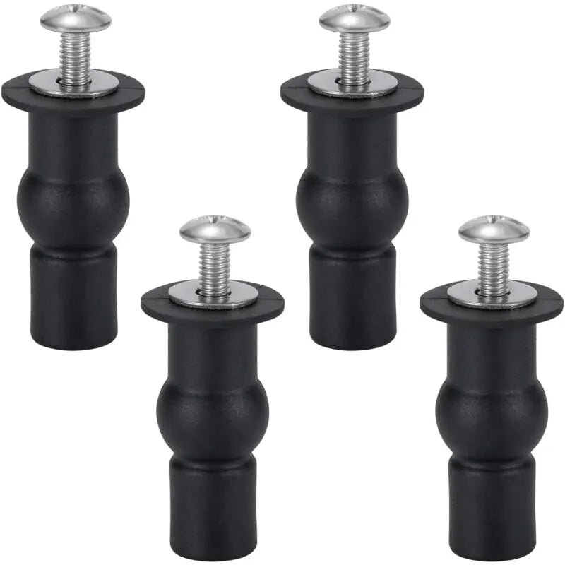 Toilet Seat Fixing Toilet Seat Hinge Toilet Seat Fixing Screws For General Toilet Seats 4 pcs Black