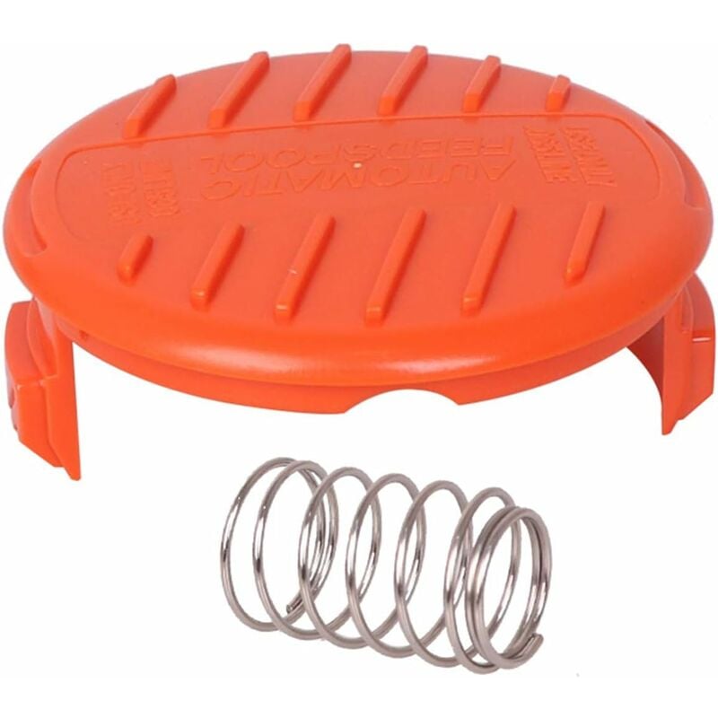 4 Pack Spool Caps + 4 Spring Replacement Parts Compatible With Black+Decker Rc-100-P String Trimmers - Image 3