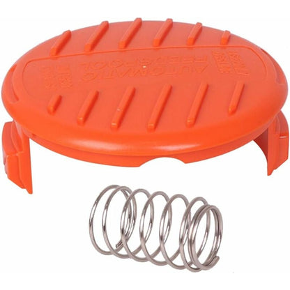 4 Pack Spool Caps + 4 Spring Replacement Parts Compatible With Black+Decker Rc-100-P String Trimmers - Image 3