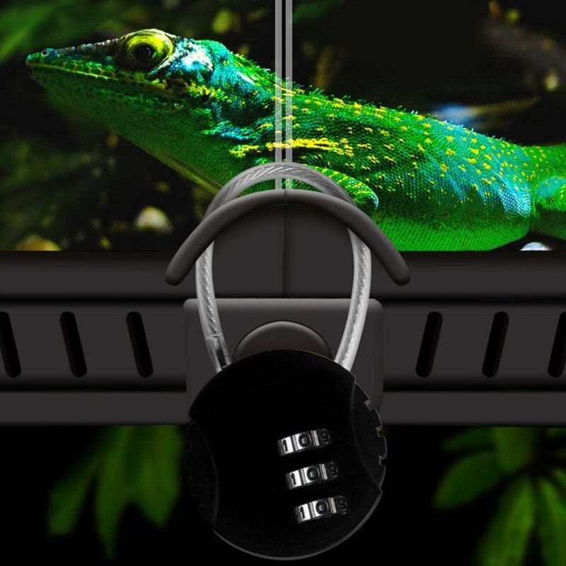 Security Padlock, Combination Lock Code Lock Travel Lock With Steel Cable 3 Digit Luggage Lock For Suitcases And - Image 2