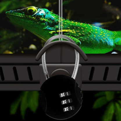 Security Padlock, Combination Lock Code Lock Travel Lock With Steel Cable 3 Digit Luggage Lock For Suitcases And - Image 2