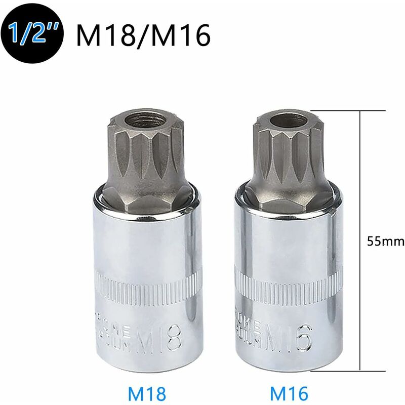 10 pcs M4 - M18 Torx Spline Bit Socket Set - Triple Square Socket Set With Storage Case - Image 3