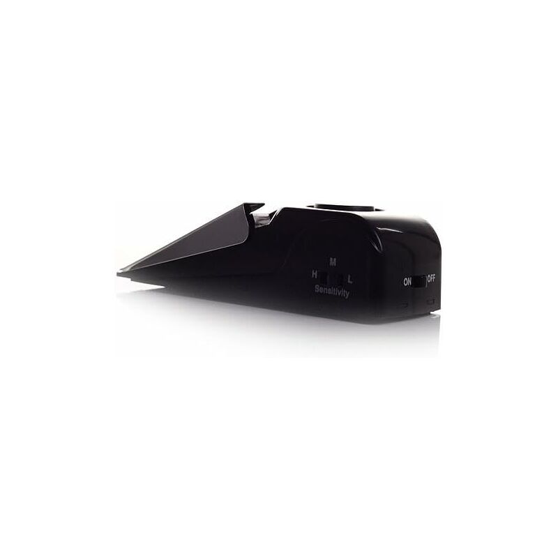 Mini Wireless Vibrator Triggered Wedge Shaped Door Stopper Alert Home Security System Door Alarm Block Jammer Black - Image 4