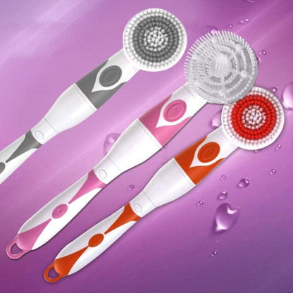 4 In 1 Waterproof Electric Bath Brush Multifunctional Body Cleaning Brush Back Massage Scrubber With 4 Brush Heads - Image 3