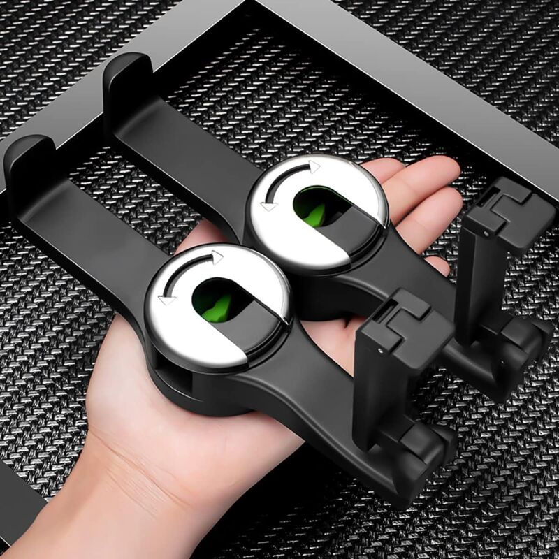 Car Headrest Hook, 2 In 1 Car Bag Holder With Phone Holder, Universal Car Interior Accessory Bag Holder, Vehicle Seat - Image 3