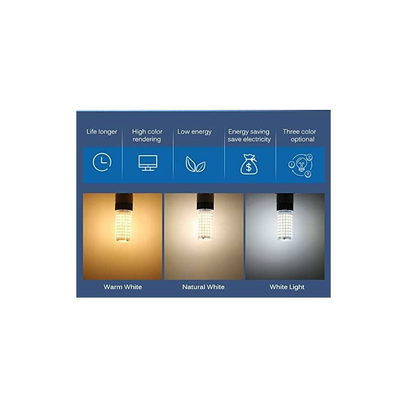 G12 LED Bulb G12 16W Dual Needle Base Bulb Light, Metal Halide Bulb G12 Bulb Equivalent (Warm White) - Image 4