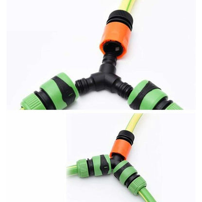 Plastic Snap On Hose Splitter (3 Way) Y Male Garden Hose Connector Y-Connector 2 Pack - Image 4
