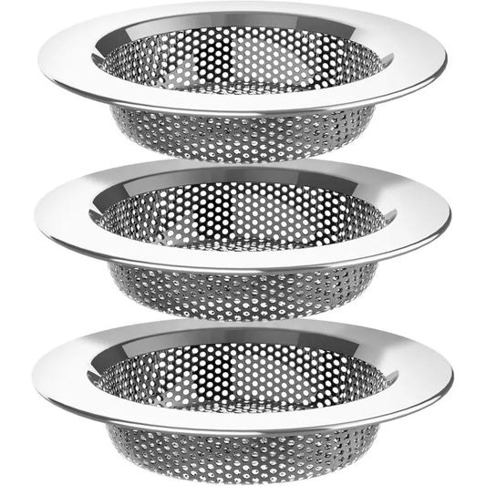 Kitchen Sink Strainer, Stainless Steel Sink Drain Strainer, Dishwasher, 3 Pack