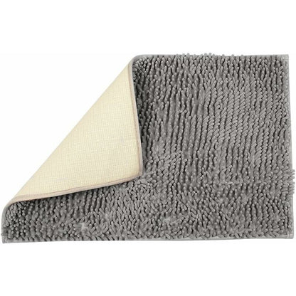 Soft Shag Bath Mat Kitchen Rug Door Mats Doormats Non-Slip Strip Absorbent Doormat Bath Shower Mat Shaggy Rug - 60 X 90 - Image 2