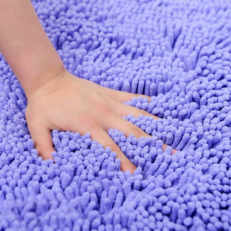 Soft Shag Bath Mat Kitchen Rug Door Mats Doormats Non-Slip Strip Absorbent Doormat Bath Shower Mat Shaggy Rug - 60 X 90 - Image 3