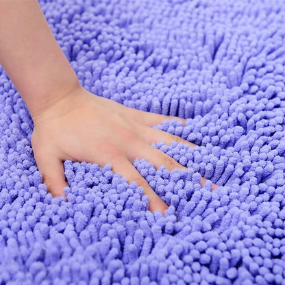 Soft Shag Bath Mat Kitchen Rug Door Mats Doormats Non-Slip Strip Absorbent Doormat Bath Shower Mat Shaggy Rug - 60 X 90 - Image 3