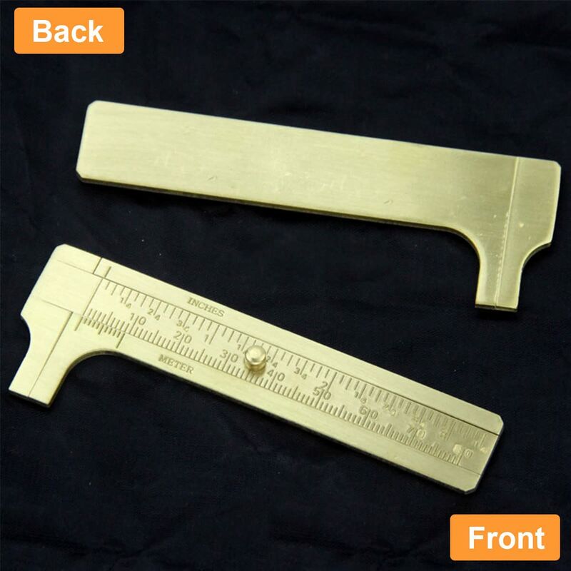Vernier Caliper,Mini Vernier Caliper,Brass Vernier Caliper,Double Scale Vernier Caliper,For Precision Outside - Image 2
