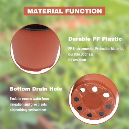 100 pcs 10Cm(Diameter) Soft Plastic Seed Pot Seedling Pot Seedling Pot - Image 2