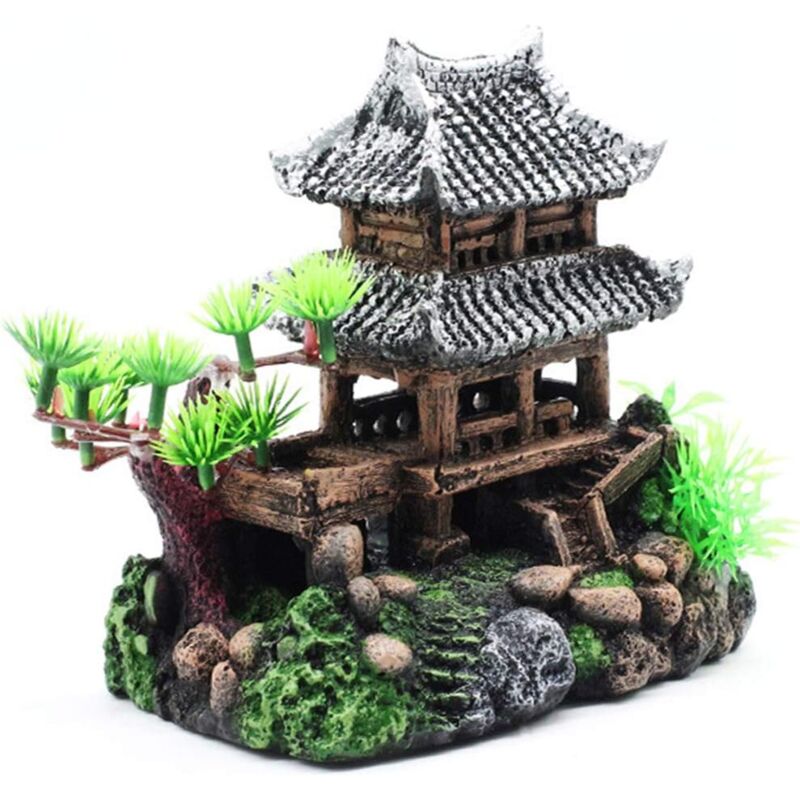 Classic Resin Aquarium Decoration Realistic  Eco-Friendly Castle - Image 4