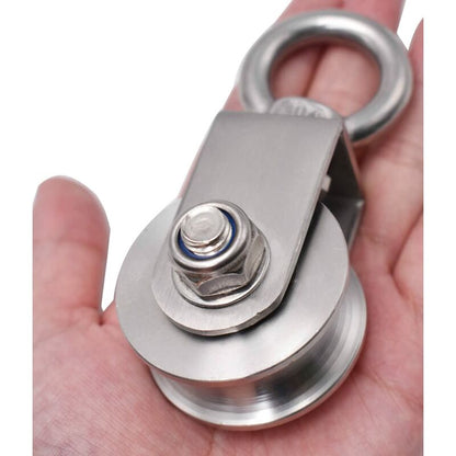 304 Stainless Steel ROpe Pulley Block, Max Load 200Kg - Image 4