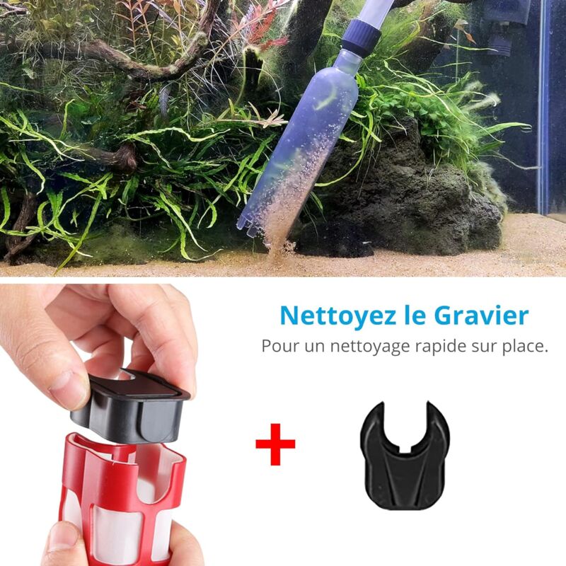 Automatic Aquarium Vacuum Cleaner, Electric Gravel Cleaner Suitable For Medium And Large Aquarium - Image 2