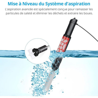 Automatic Aquarium Vacuum Cleaner, Electric Gravel Cleaner Suitable For Medium And Large Aquarium - Image 3