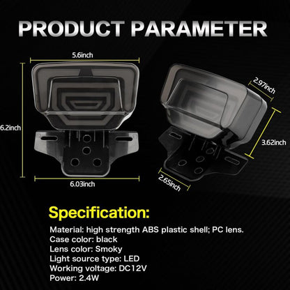 LED Motorcycle Tail Light Integrated Turn Signal,LED Brake Light,Driving Light With Waterproof License Plate Holder For - Image 3