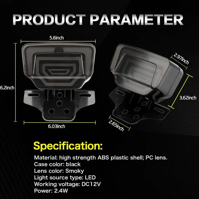 LED Motorcycle Tail Light Integrated Turn Signal,LED Brake Light,Driving Light With Waterproof License Plate Holder For - Image 3