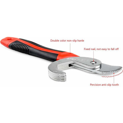 2 pcs Adjustable Wrench Set, Adjustable Wrench, Snap Grip Universal Wrench, Multifunctional Nut Wrench, Adjustable - Image 4
