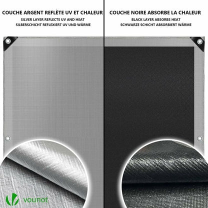 Heavy Duty Waterproof Polyethylene Tarpaulin 160G/M² Grey And Black 3X4M - Image 3