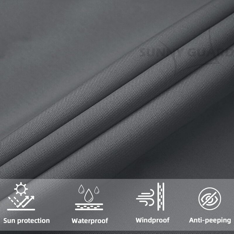 Triangular Shade Sail 3X3X3M Waterproof Shade Cloth Uv Protection For Patio Garden, Terrace, Outdoor, Balcony, - Image 4