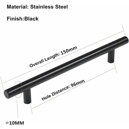 20 pcs Black Furniture Handle Black Kitchen Cabinet Handle T Handles Black Drawer Cupboard Handles - Image 2