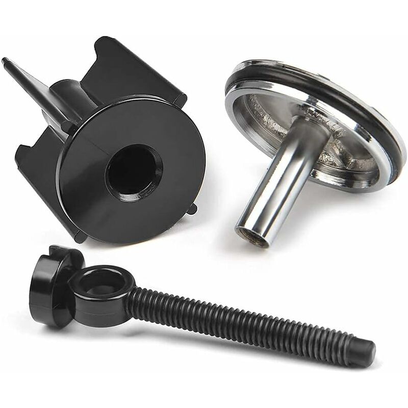 Ersandy Sink Plug ⌀ 40Mm Height Adjustable For Bathroom, Universal Aluminum Alloy Sink Plug - Black - Image 4