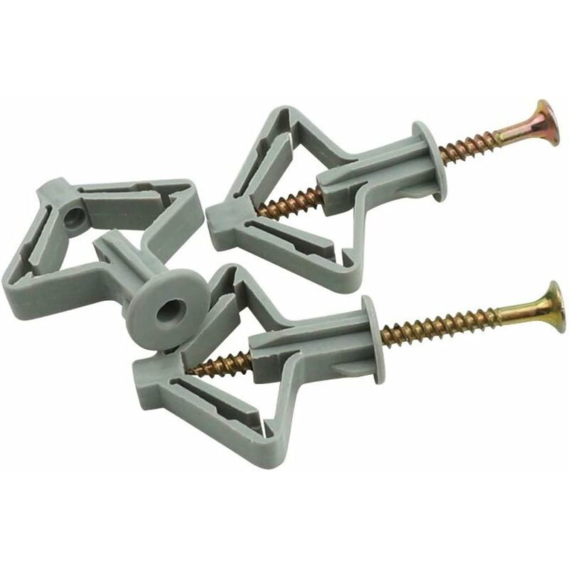 150 Pieces Plasterboard Anchors, Plasterboard Anchors With Screws, Plasterboard Wall Fixings, Hollow Wall Fixings, For - Image 3