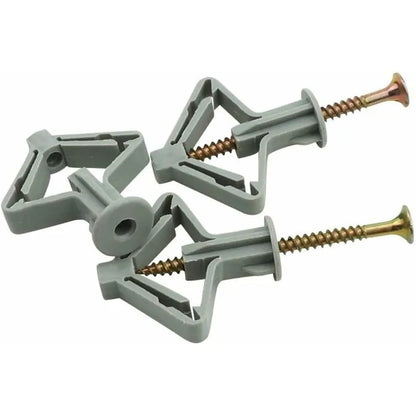 150 Pieces Plasterboard Anchors, Plasterboard Anchors With Screws, Plasterboard Wall Fixings, Hollow Wall Fixings, For - Image 3