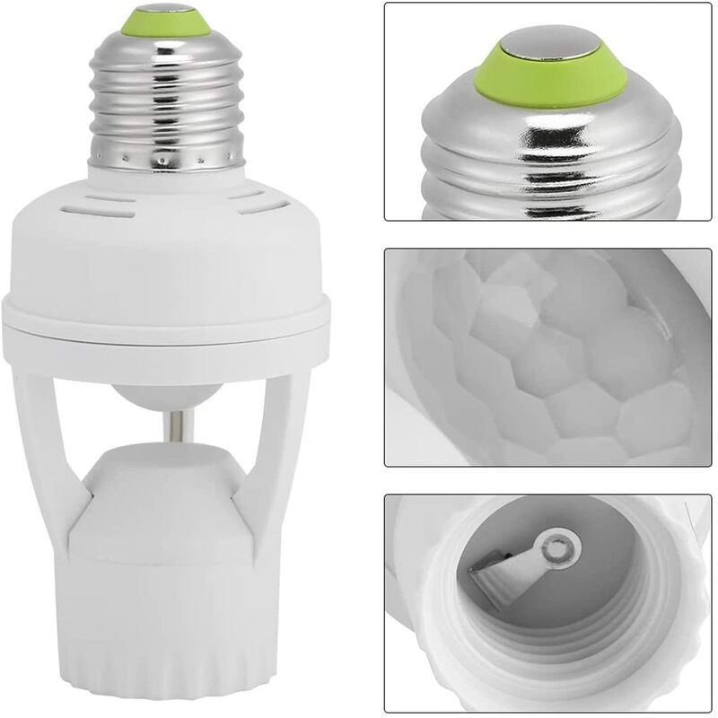 Pir Motion Sensor Light Bulbs With E27 Base For Indoor Use With Time And Light Setting - Image 3