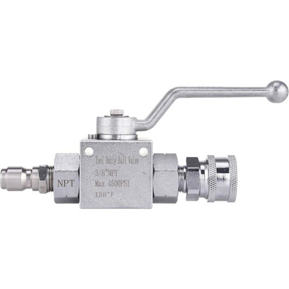 Tool DAily Pressure Washer Ball Valve Kit, 3/8" Quick Connect For Pressure Washer Hose, 4500 Psi - Image 2