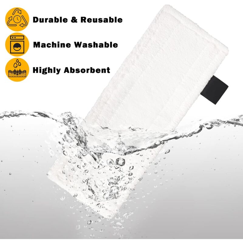 5 Pack Microfiber Floor Mop Pads Compatible With Karcher Easyfix Sc2 Sc3 Sc4 Steam Cleaners, Steam Mop Replacement - Image 4