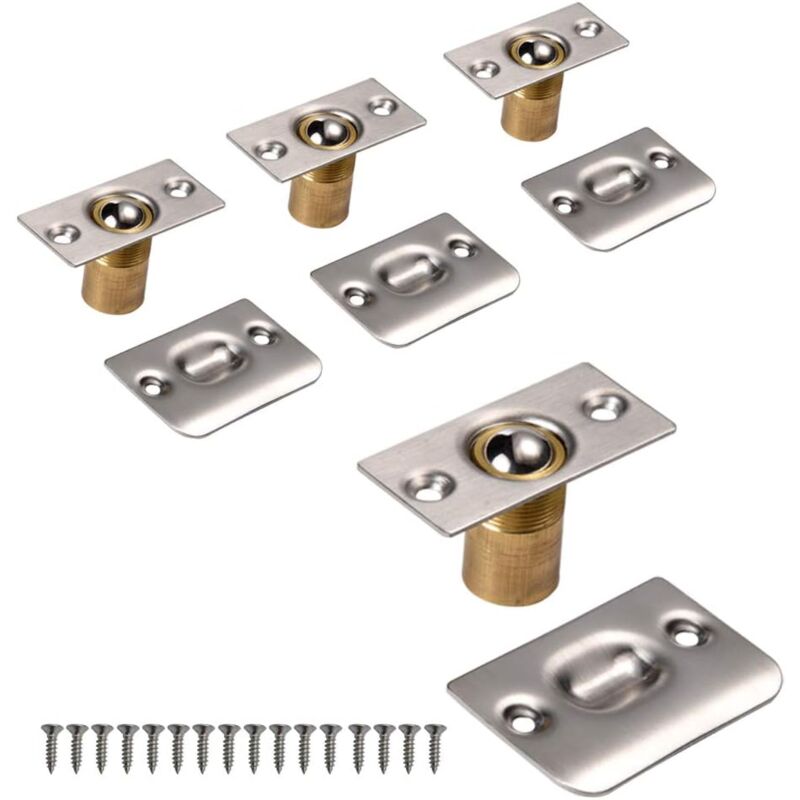 Door Ball Catch, Adjustable Ball Lock Stainless Steel Door Ball Lock Home Kitchen Cupboard Wardrobe Door Cabinet Closet - Image 2
