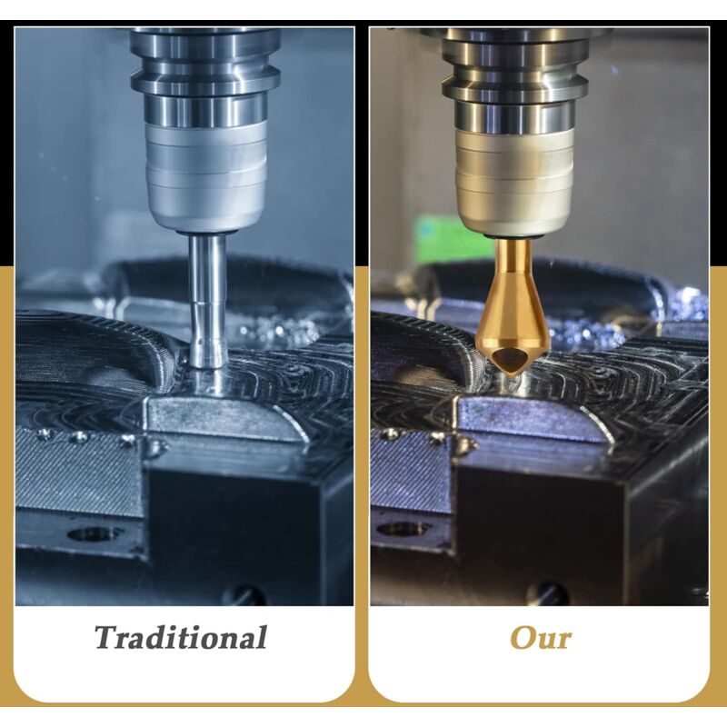 4 pcs Deburring Countersink Bit 90°Hss Titanium Coated Countersink Drill Bit Metal Chamfering Screw Tool Suitable For - Image 4