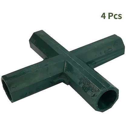 4 pcs 4 Way Garden Frame Corner Connector Pipe Connector Corner Connector For Greenhouse Furniture Frame Inner 16Mm - Image 2