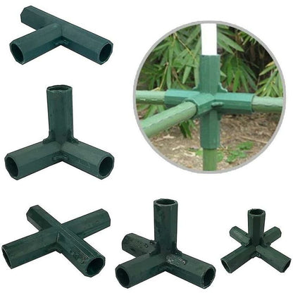 4 pcs 4 Way Garden Frame Corner Connector Pipe Connector Corner Connector For Greenhouse Furniture Frame Inner 16Mm - Image 4