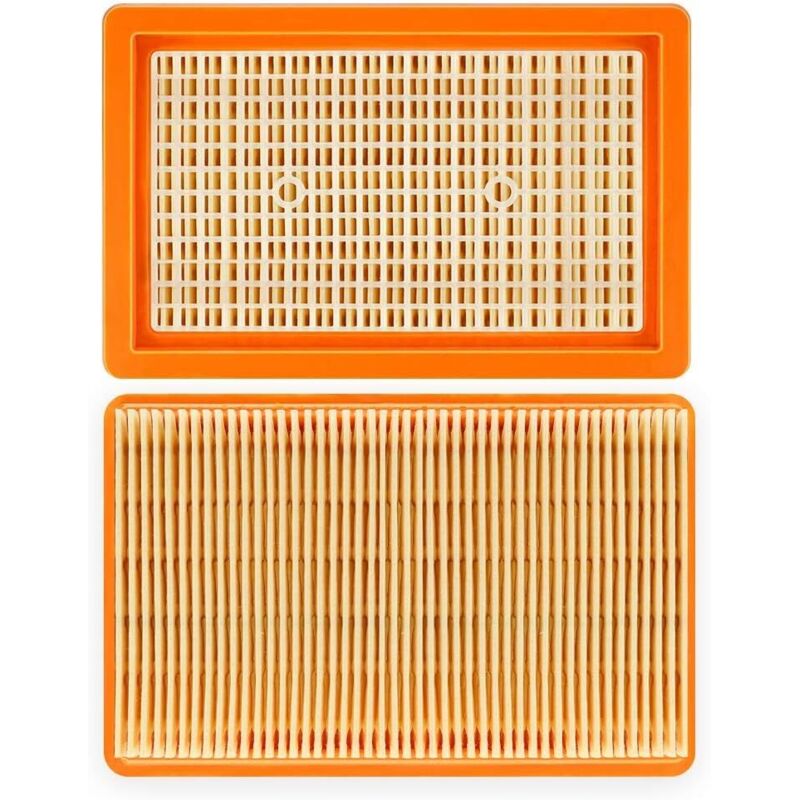 Flat Pleated Filter For Karcher Mv4 Mv5 Mv6 Wd4 Wd5 Wd6, Wd4P Wd5P Wd6P Wet And Dry Vacuum Cleaners, 3 Pack - Image 2