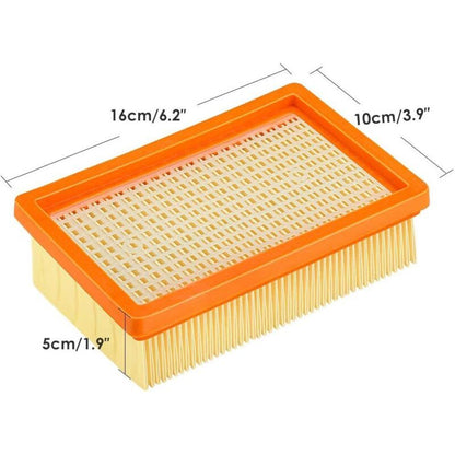 Flat Pleated Filter For Karcher Mv4 Mv5 Mv6 Wd4 Wd5 Wd6, Wd4P Wd5P Wd6P Wet And Dry Vacuum Cleaners, 3 Pack - Image 4