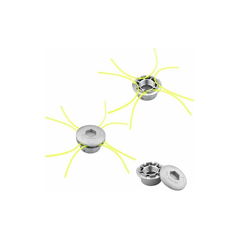 Universal Aluminum Brush Cutter Head Replacement Brush Cutter Heads String Set Lawn Trimmer Attachment Power Tools - Image 3