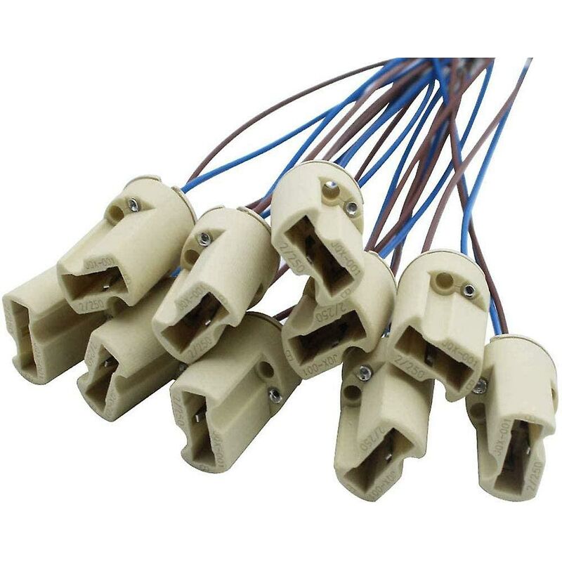 10 pcs G9 Ceramic Lamp Holder,Halogen Lamps Ceramic Connector Socket,G9 Lamp Holder 250V G9 Socket Ceramic Light Lamp - Image 2