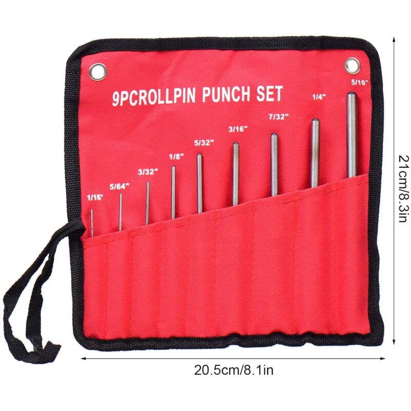 9 pcs Pin Punch Set, Pin Removal Tool For Auto Repair, Watch, Jewelry And Crafts (9 pcs) - Image 3