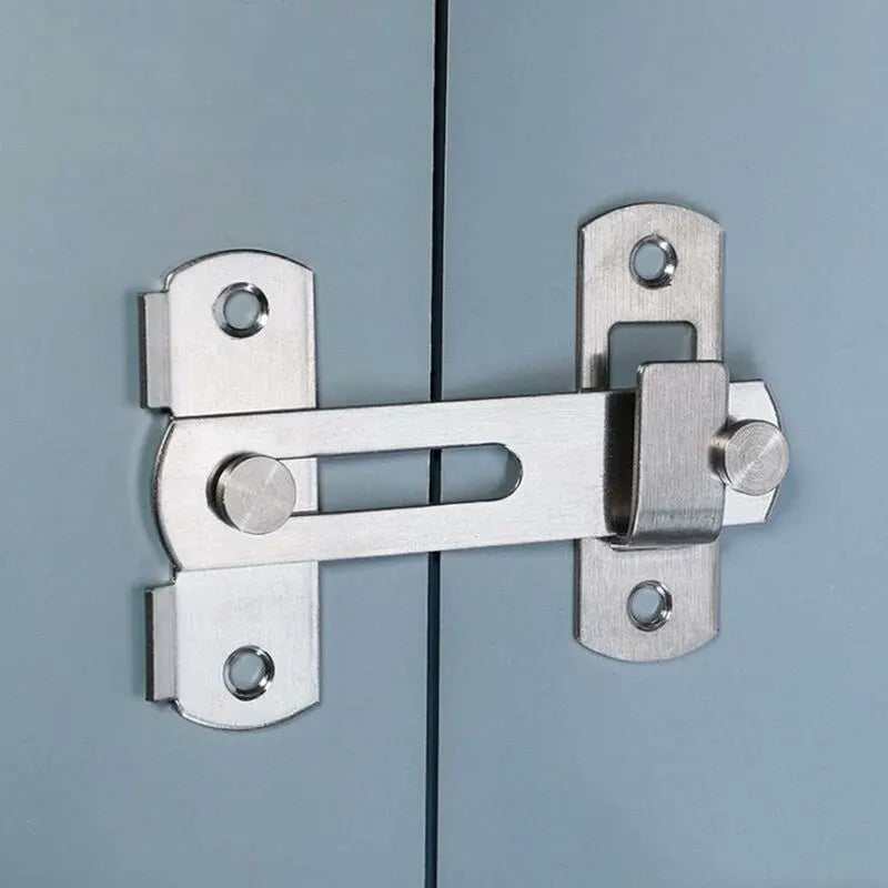 Door Latch Sliding Lock, Stainless Steel Door Lock With Screws Security Door Latches For Window, Garden And Door - Image 2