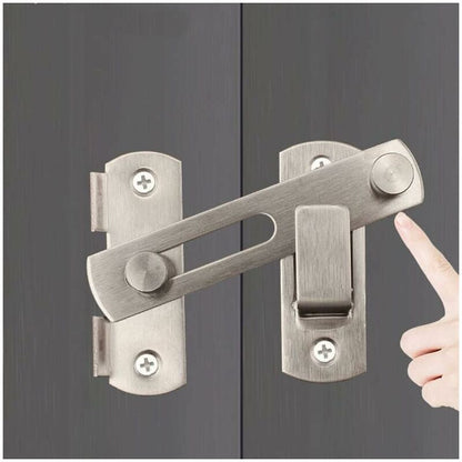 Door Latch Sliding Lock, Stainless Steel Door Lock With Screws Security Door Latches For Window, Garden And Door - Image 4