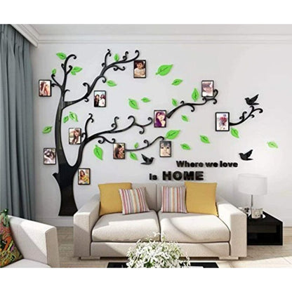 3D Tree Wall Stickers Diy Wall Decals Tree Wall Stickers Arts Decorations For Living ROom Bedroom (E Light Green - Image 2
