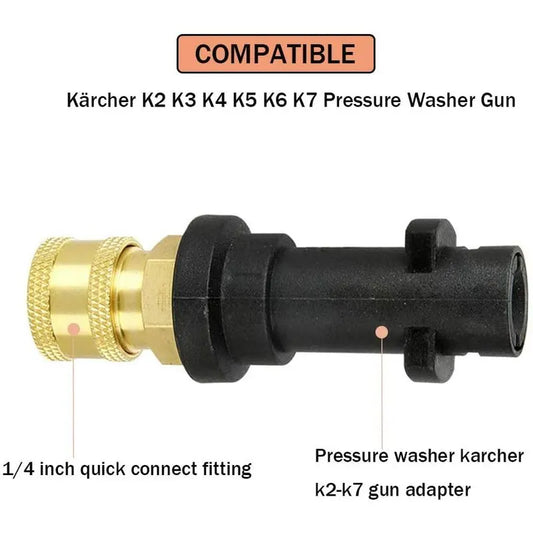 Pressure Washer Gun Adapter With 1/4'' Female Quick Connect Fitting Compatible With K Series Pressure Washers K2, K3, - Image 2