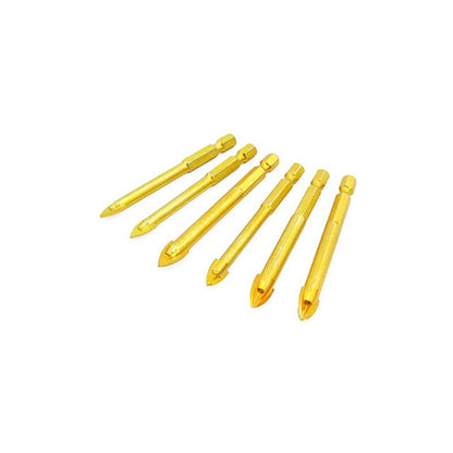 10 pcs 6Mm Tungsten Carbide Drill Bit Set With Flat Hex Shank For Mirror Porcelain Marble - Image 3