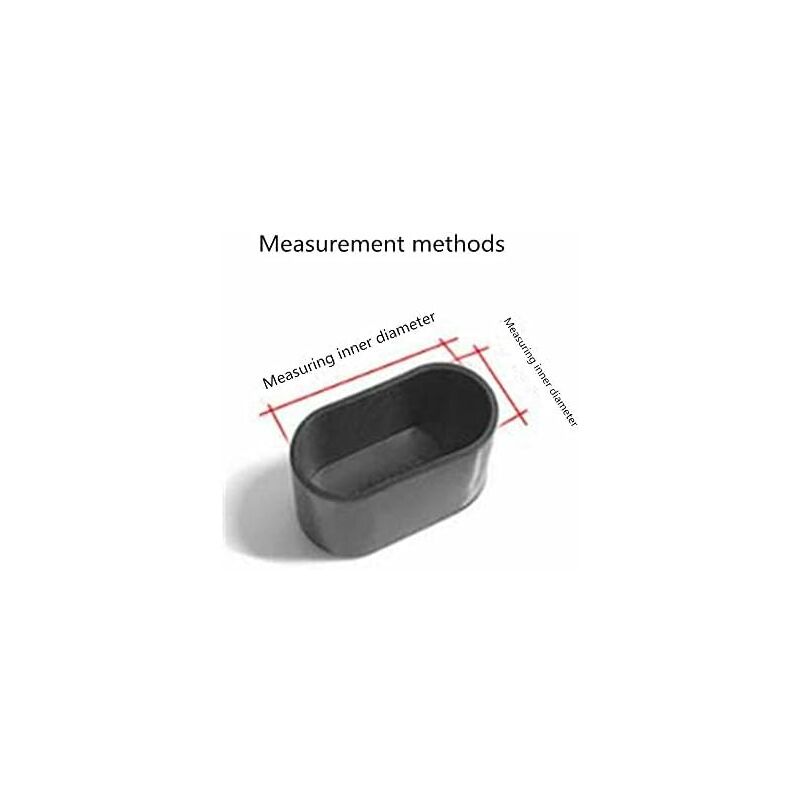 Chair Leg Caps，Oval Silicone Furniture Feet Pads Cover Table Protectors Floor Scratches，8-24 pcs-Transparent/24 pcs - Image 3