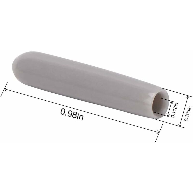 120 Pieces Dishwasher Caps, Inner Diameter 3Mm Pvc Protective Cover, Dish Basket, 325Mm (Grey) - Image 2
