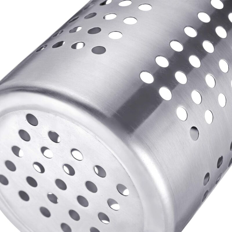 Cutlery Drainer/Utensil Holder, ROund, Diameter: 10 Cm, Height: 13 Cm, Stainless Steel, Silver - Image 3